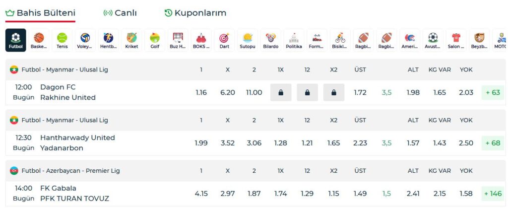 kralbet spor bahisleri