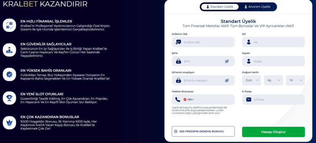 kralbet üyelik